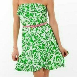 Lilly Pulitzer Green Bean Light My Fire Dress, XS, Style 17176